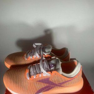 Reebok Women's Nano 9 Cross Trainer Shoes White/Sunglow DV6367